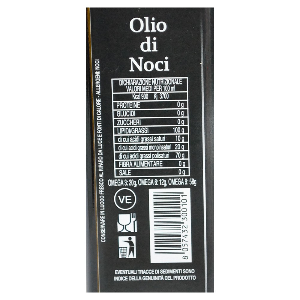 Olio di noci spremitura a freddo 250ml