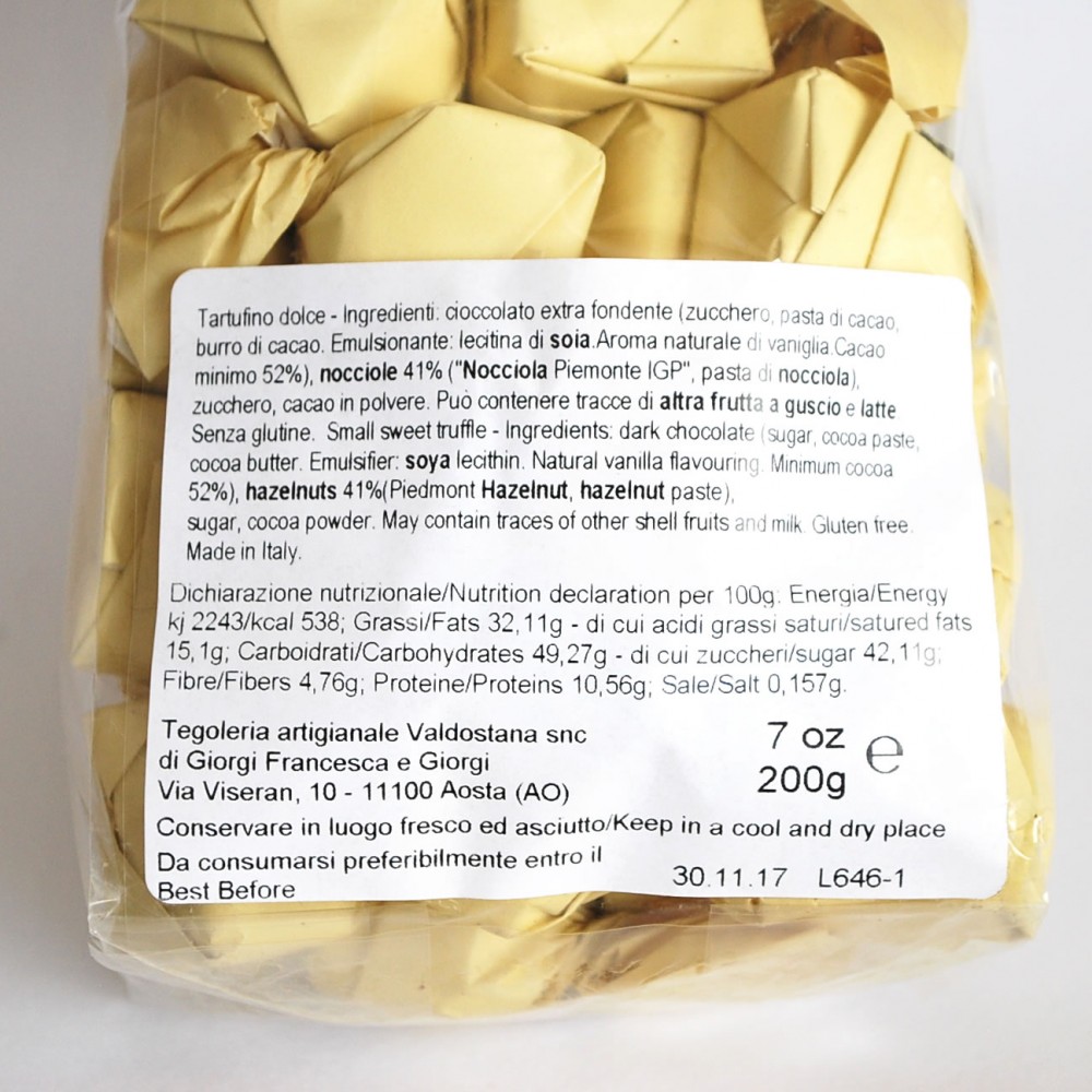 Confezione assaggio 3 tipi di tartufini - 600gr