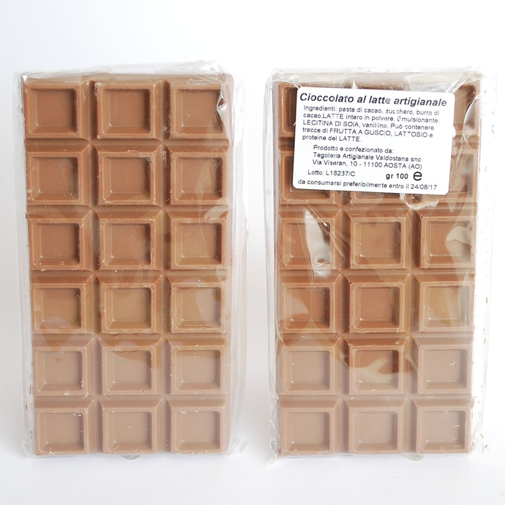 Cioccolato al latte 3 pezzi da 100gr