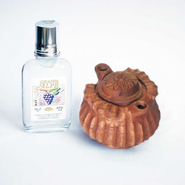 Coppa 2 Becchi e Grappa tascabile 100ml