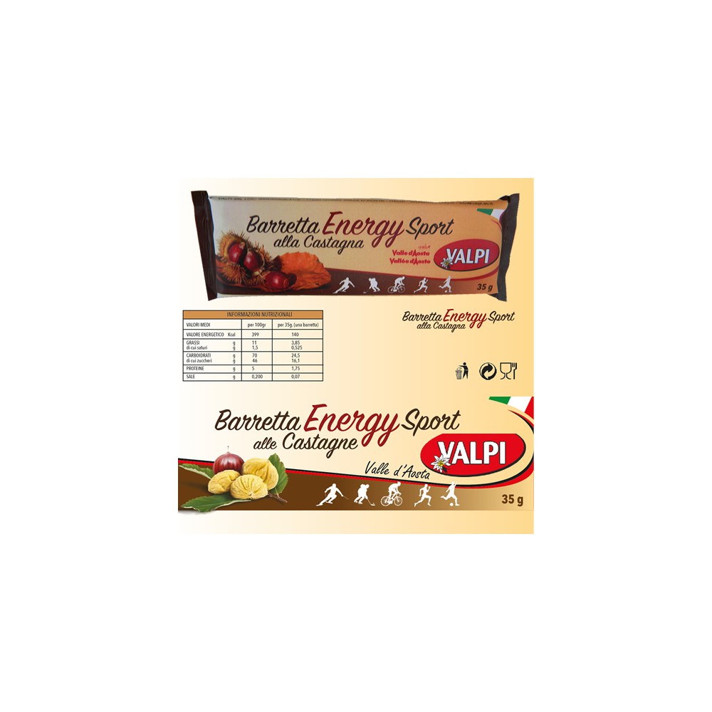 10 Barrette Energy Sport alle castagne 35gr