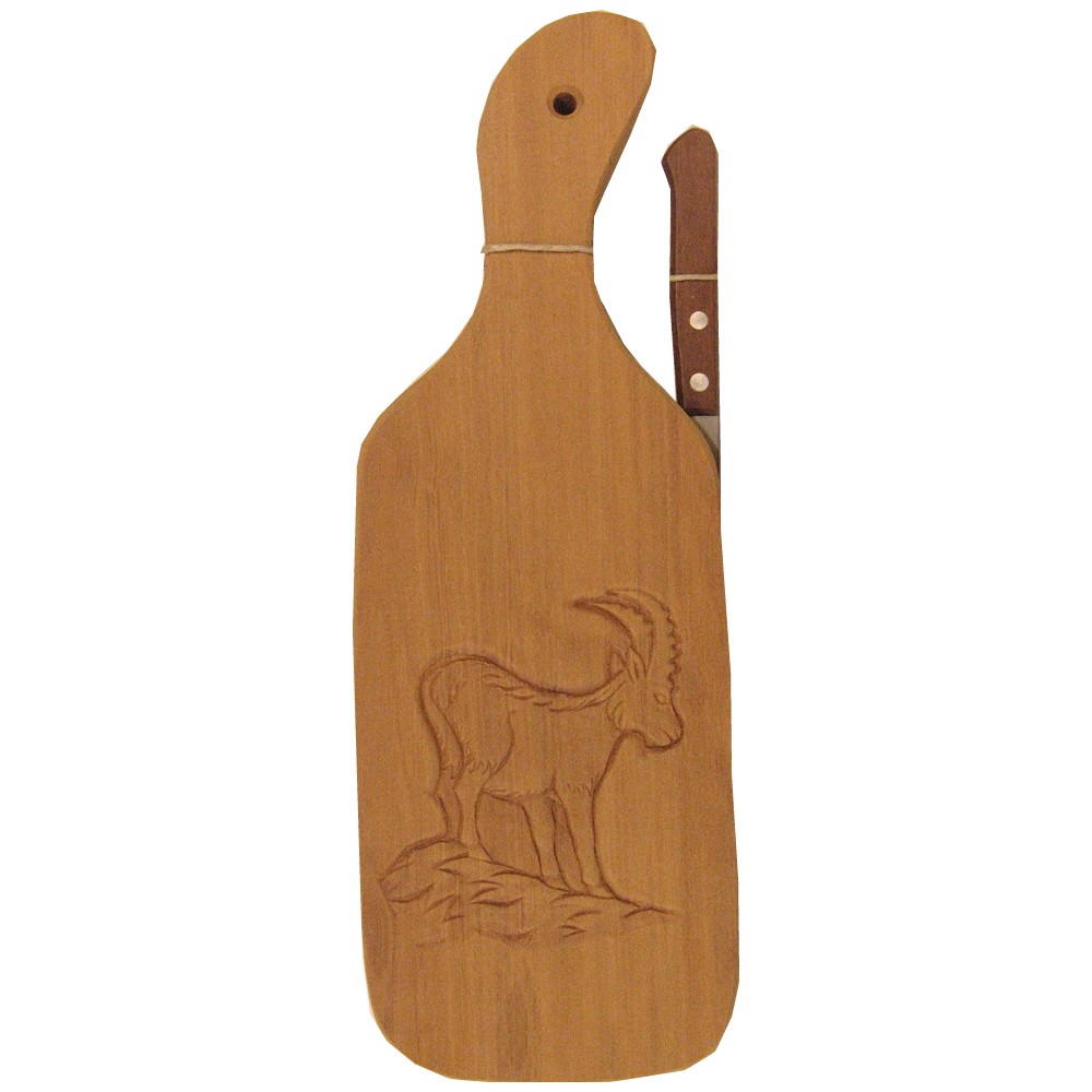Tagliere in legno con salumi valdostani"bertolin"