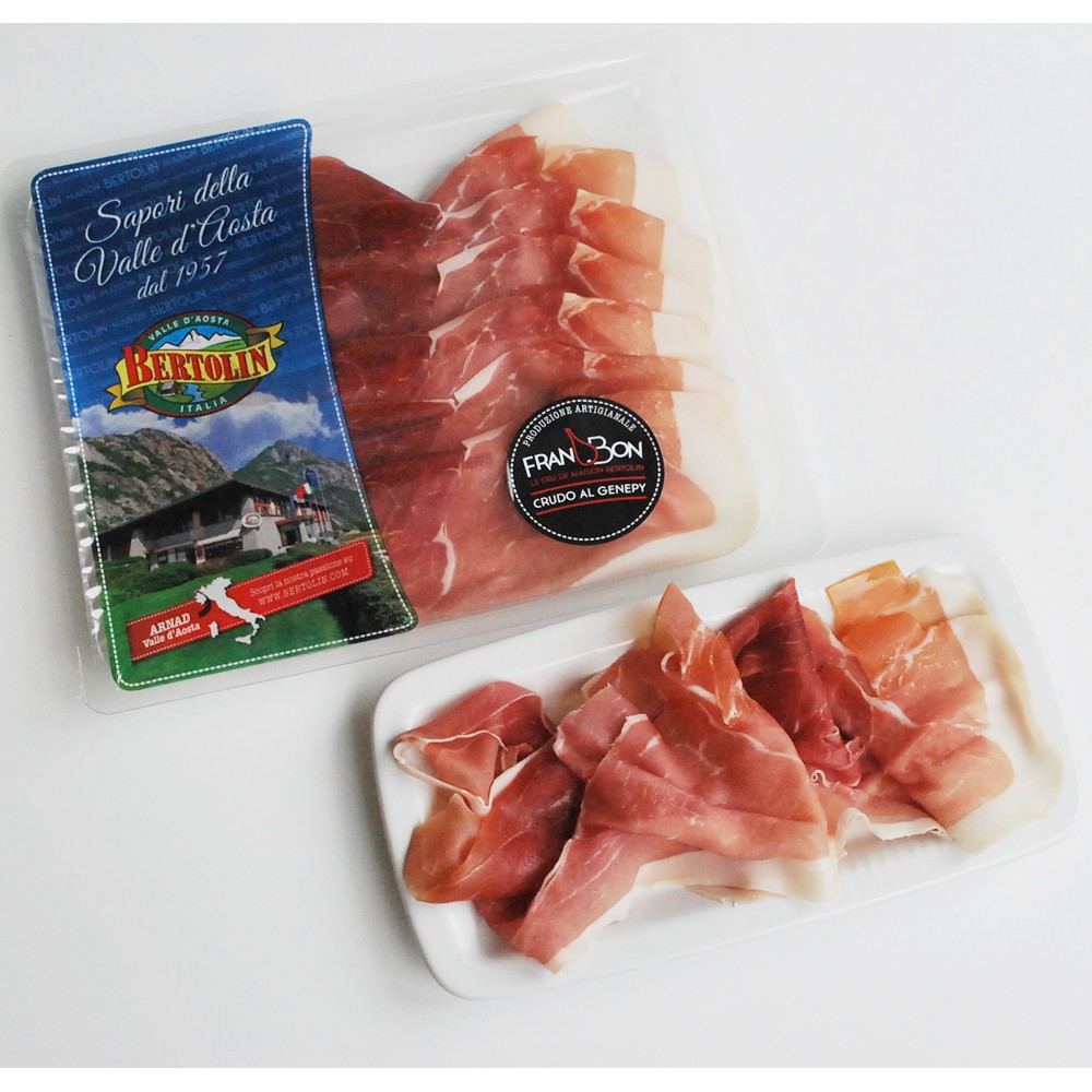 Prosciutto crudo JAMBON CRU ARNAD al genepy 12 vaschette da 90gr.