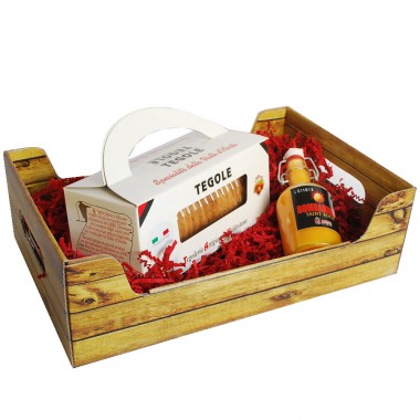 Cassettina con tegole e bombardino 10cl