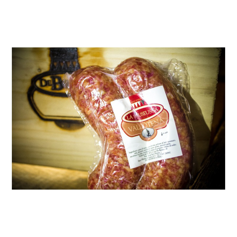 Salsiccia Valdostana - Sausessa Valdotena  2 pezzi - 340gr ca