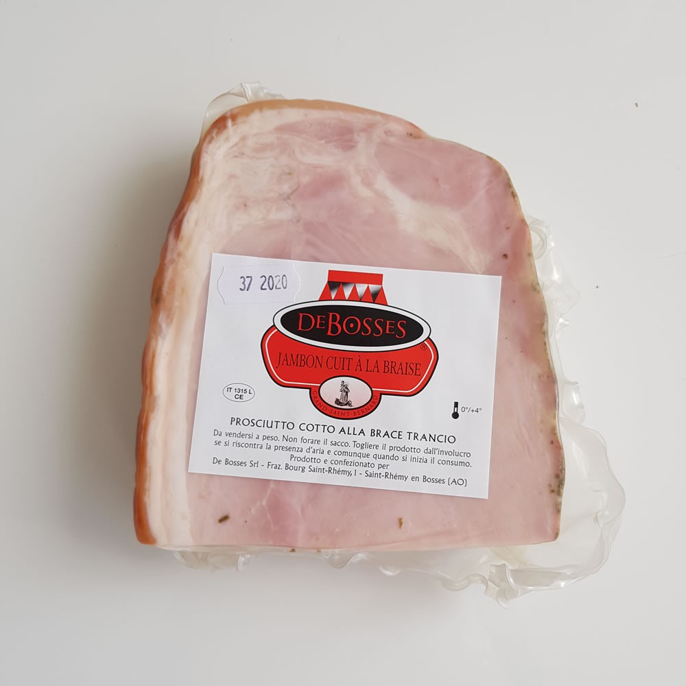 Prosciutto Cotto alla brace - trancio  650 gr