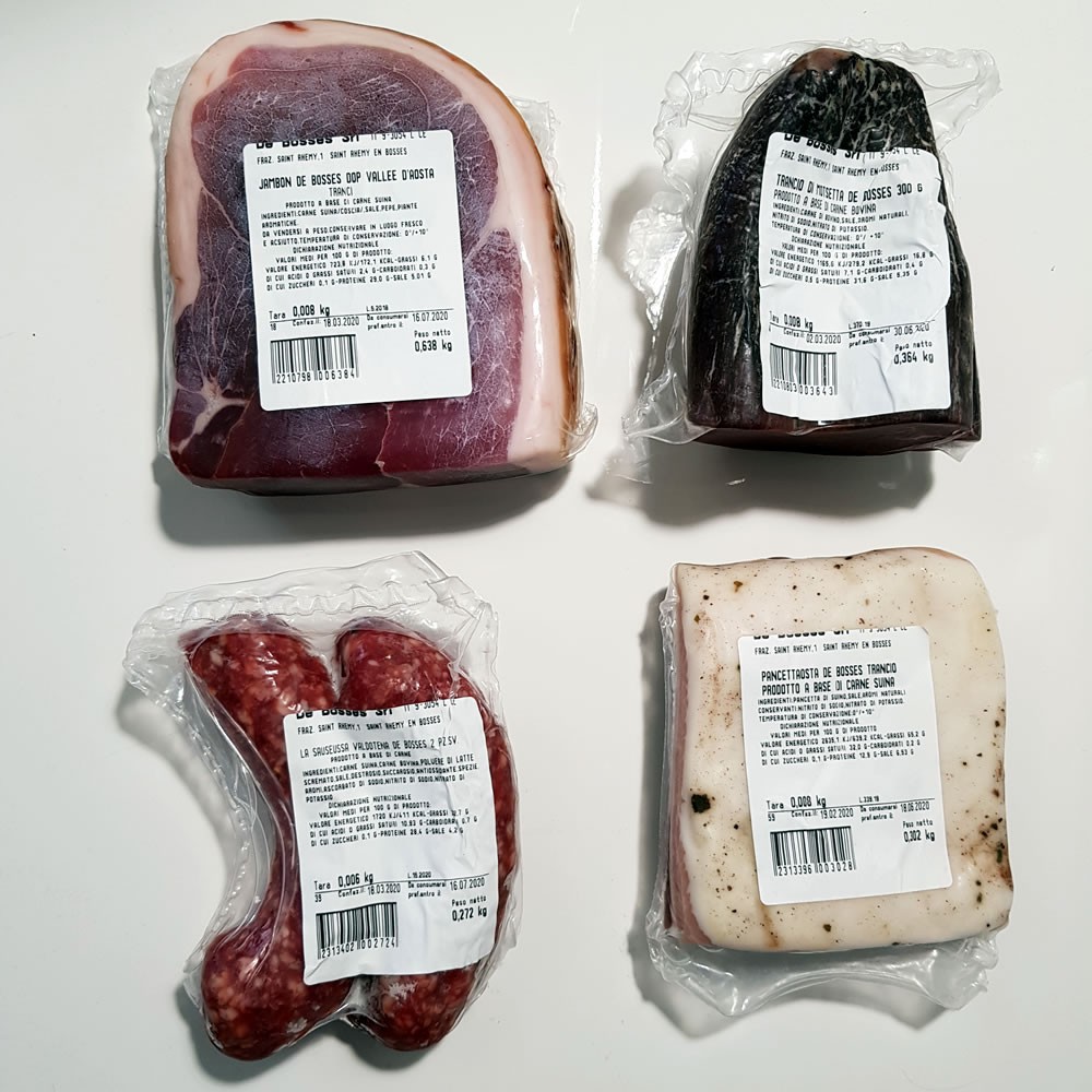 Tagliere eccellenze valdostane "De Bosses DOP"