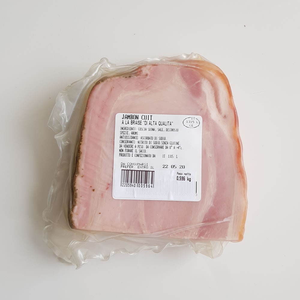Prosciutto Cotto alla brace mezzo SV - 4 kg circa