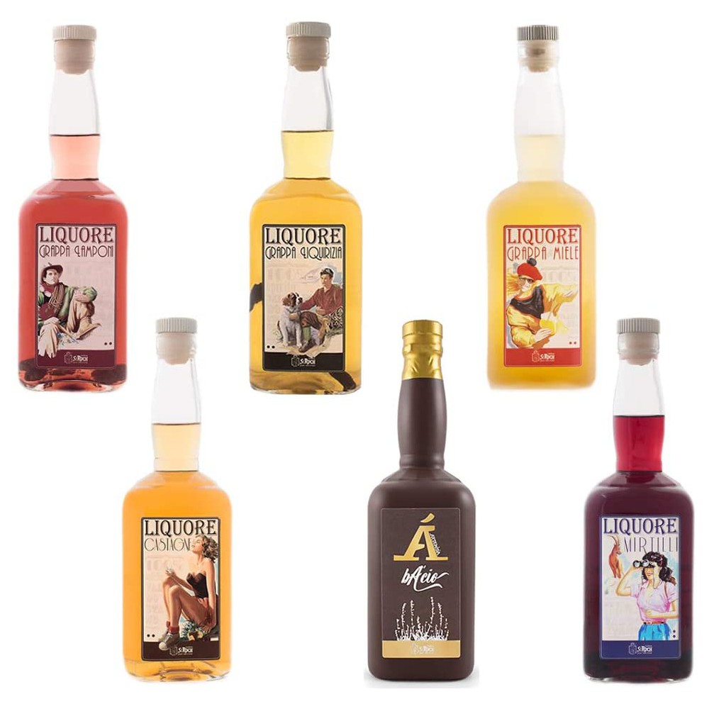 Liquori assortiti della Valle d'Aosta  - 6 bottiglie da 50cl