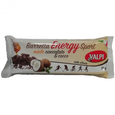 25 Barrette Energy Sport cocco, cioccolato e miele 30gr