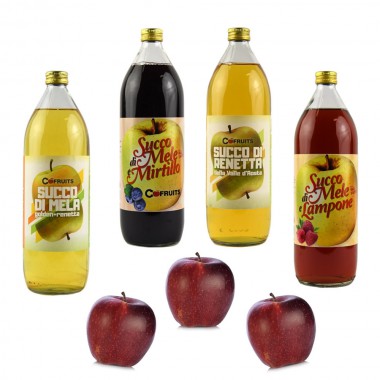 Succo di Mela confezione 4 bottiglie assortite