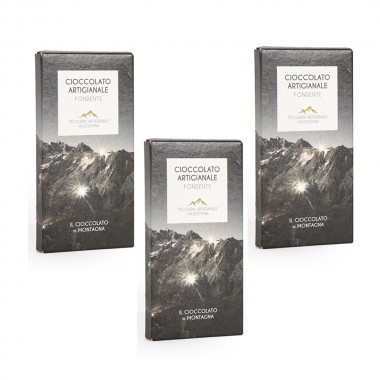 Cioccolato fondente 3 pezzi da 100gr