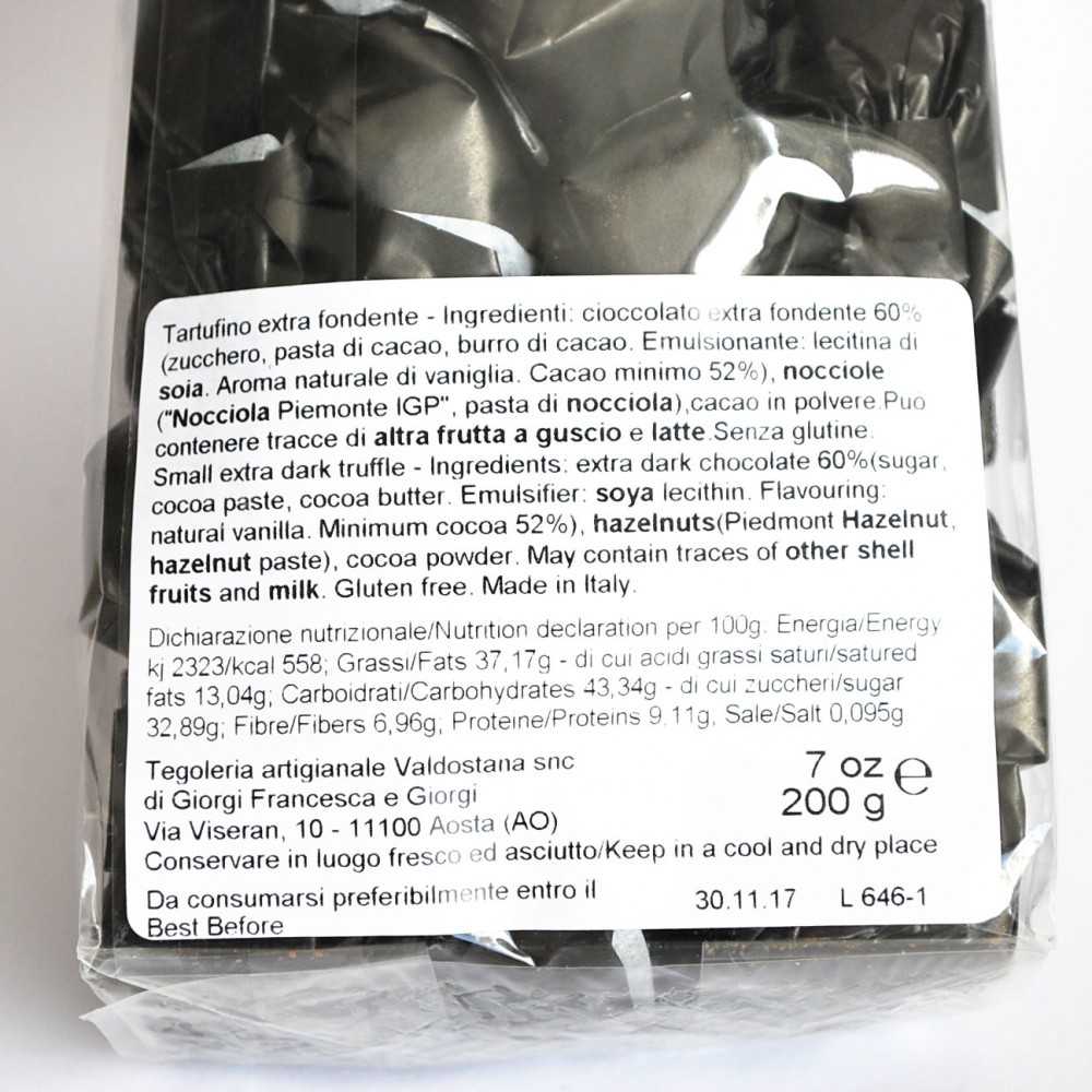 Confezione assaggio 3 tipi di tartufini - 600gr