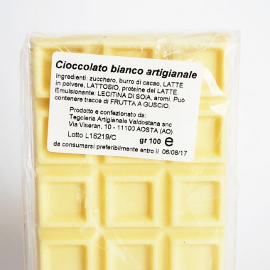 Cioccolato Bianco con nocciole 3 pezzi da 100gr