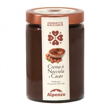 CREMA DI NOCCIOLA E CACAO  600 G