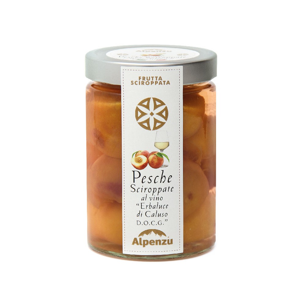 PESCHE SCIROPPATE AL VINO "ERBALUCE DI CALUSO DOCG" 540 G