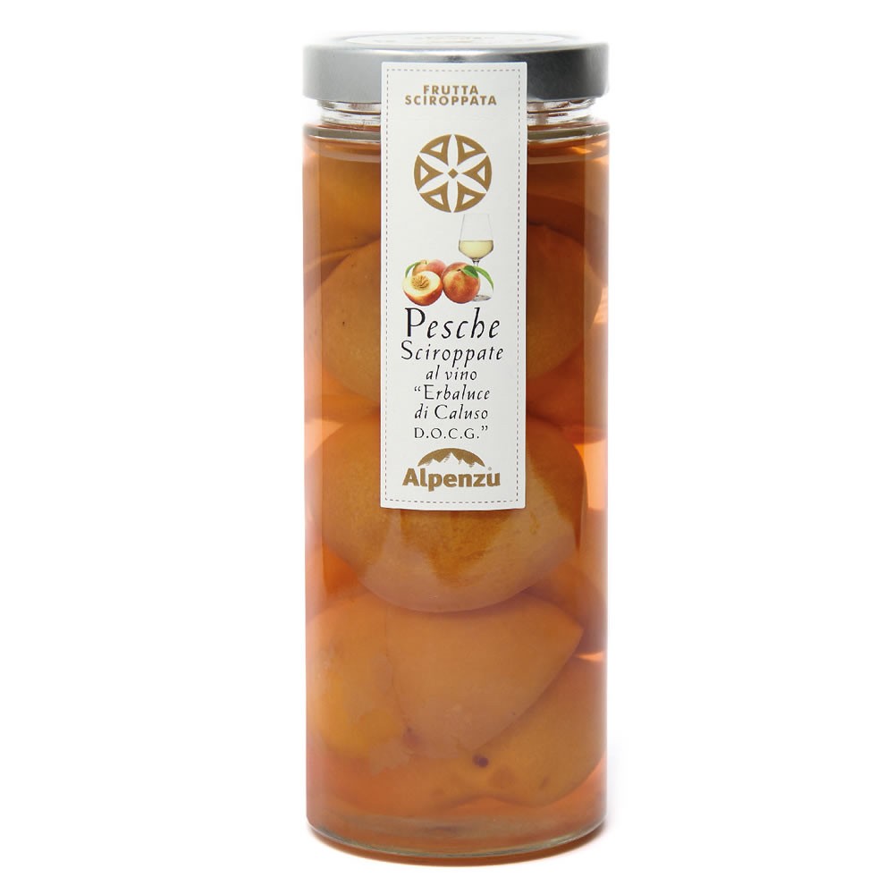 PESCHE SCIROPPATE AL VINO "ERBALUCE DI CALUSO DOCG" 1 KG