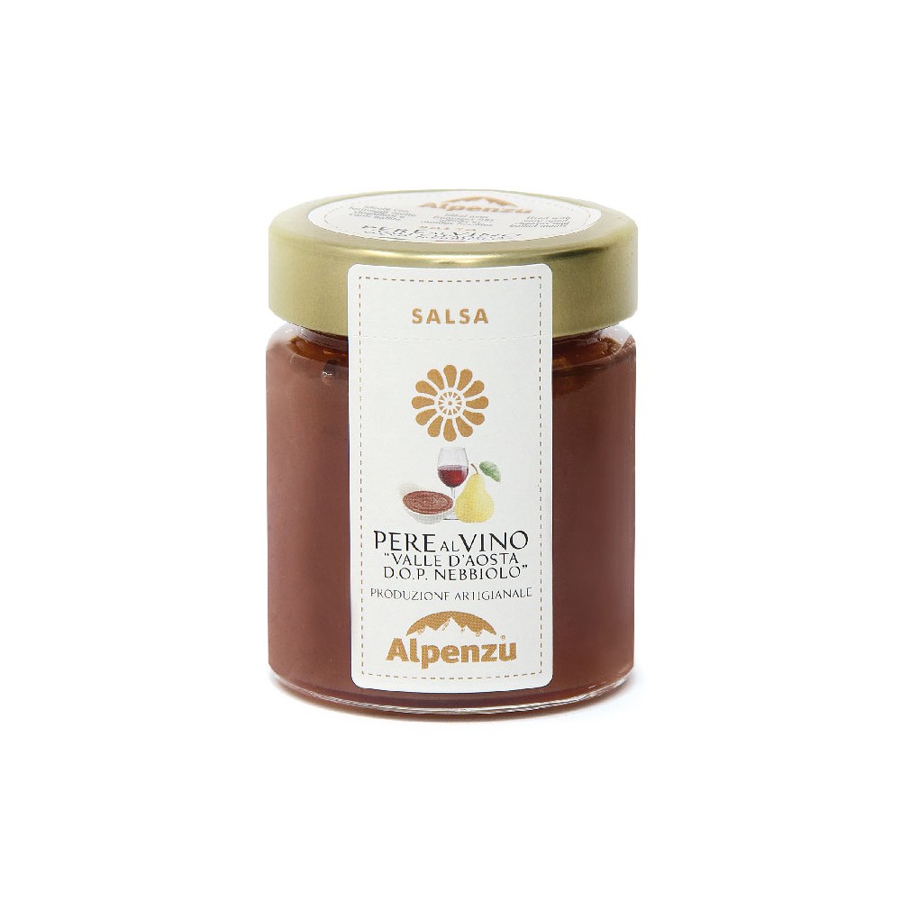 SALSA DI PERE AL VINO "VALLE D'AOSTA D.O.P. NEBBIOLO" 170 G