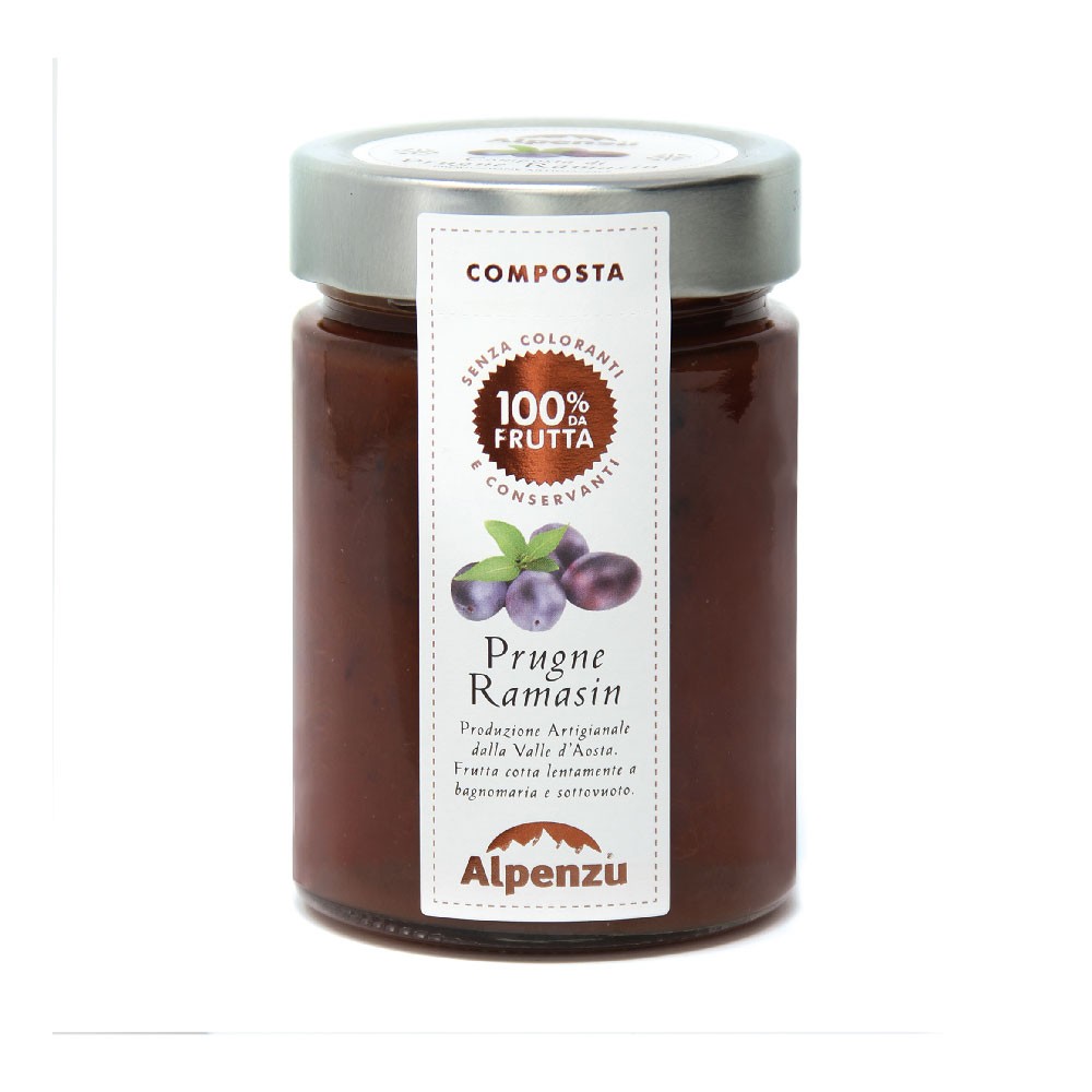 RAMASIN PLUMS PRESERVE WITH 100% FRUIT 350 G.