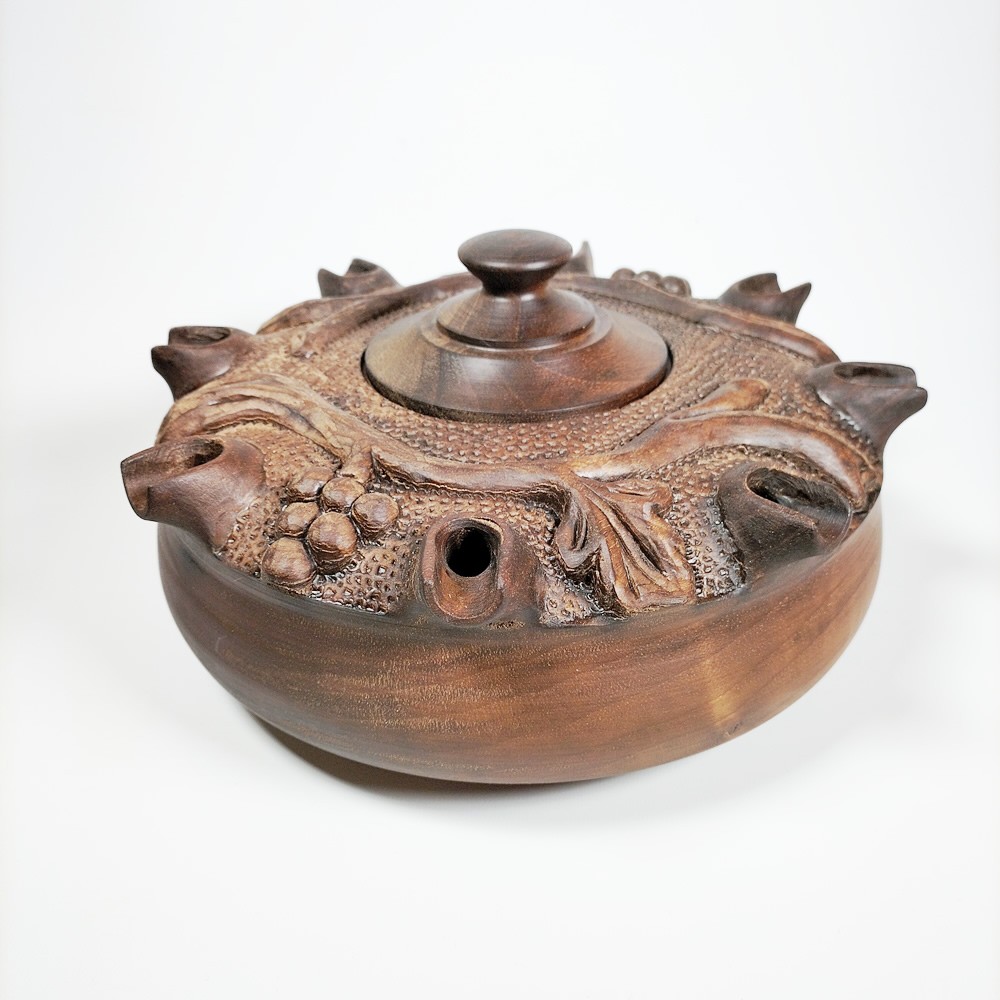 Coppa UVA 8 Becchi in pregiato legno di noce