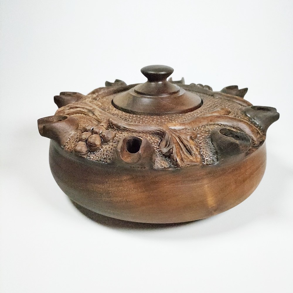 Coppa UVA 8 Becchi in pregiato legno di noce