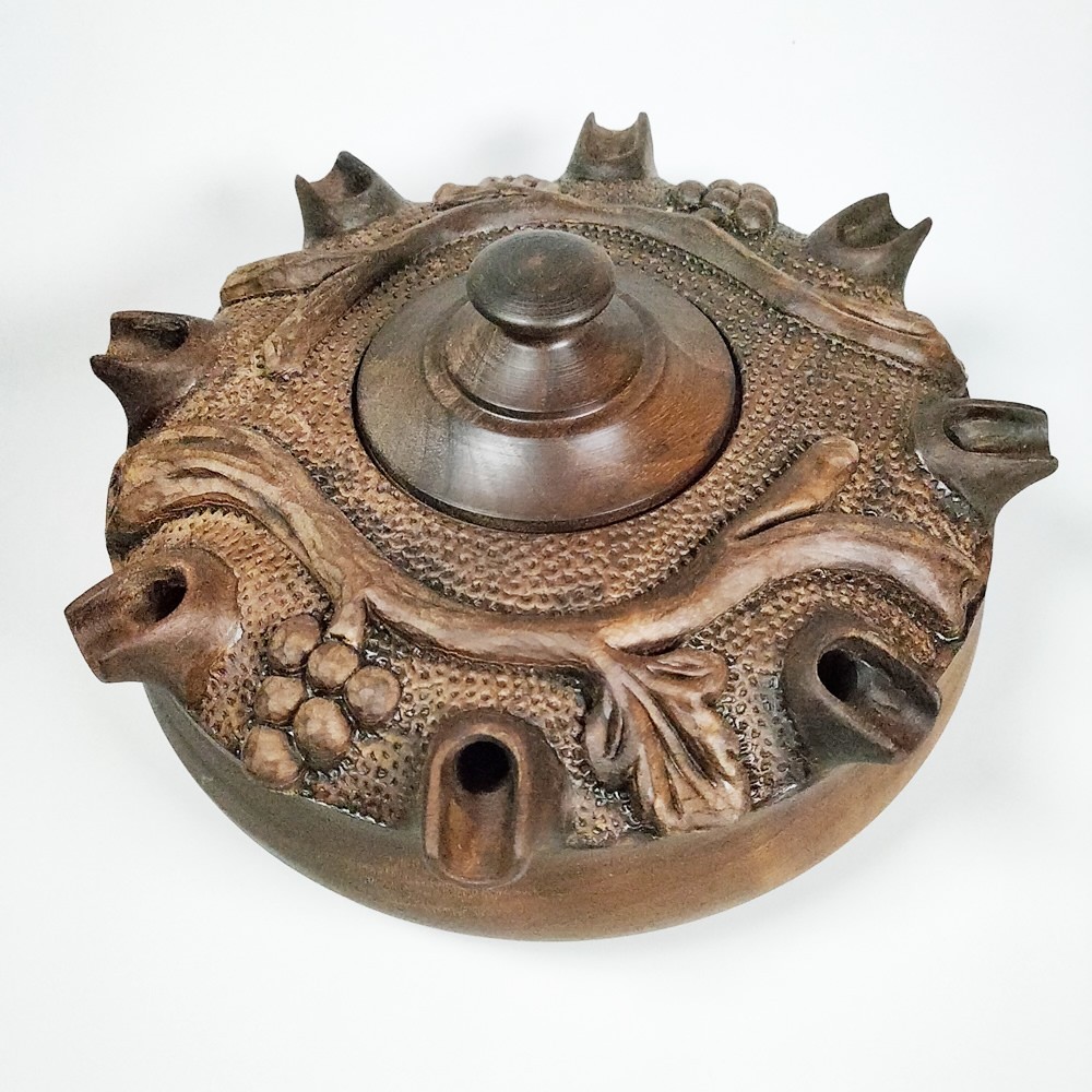 Coppa UVA 8 Becchi in pregiato legno di noce + Genepy Nostre Montagne