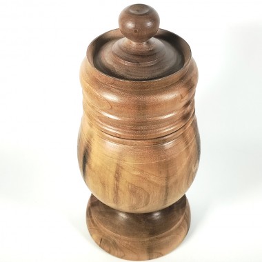 Grolla valdostana liscia in noce 26 cm - (pezzo unico)