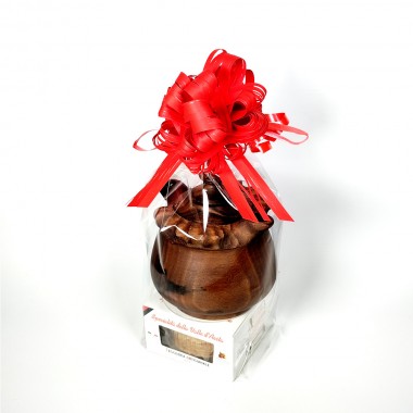 10 Coppe 2 Becchi mignon in legno di noce con tegole 50gr