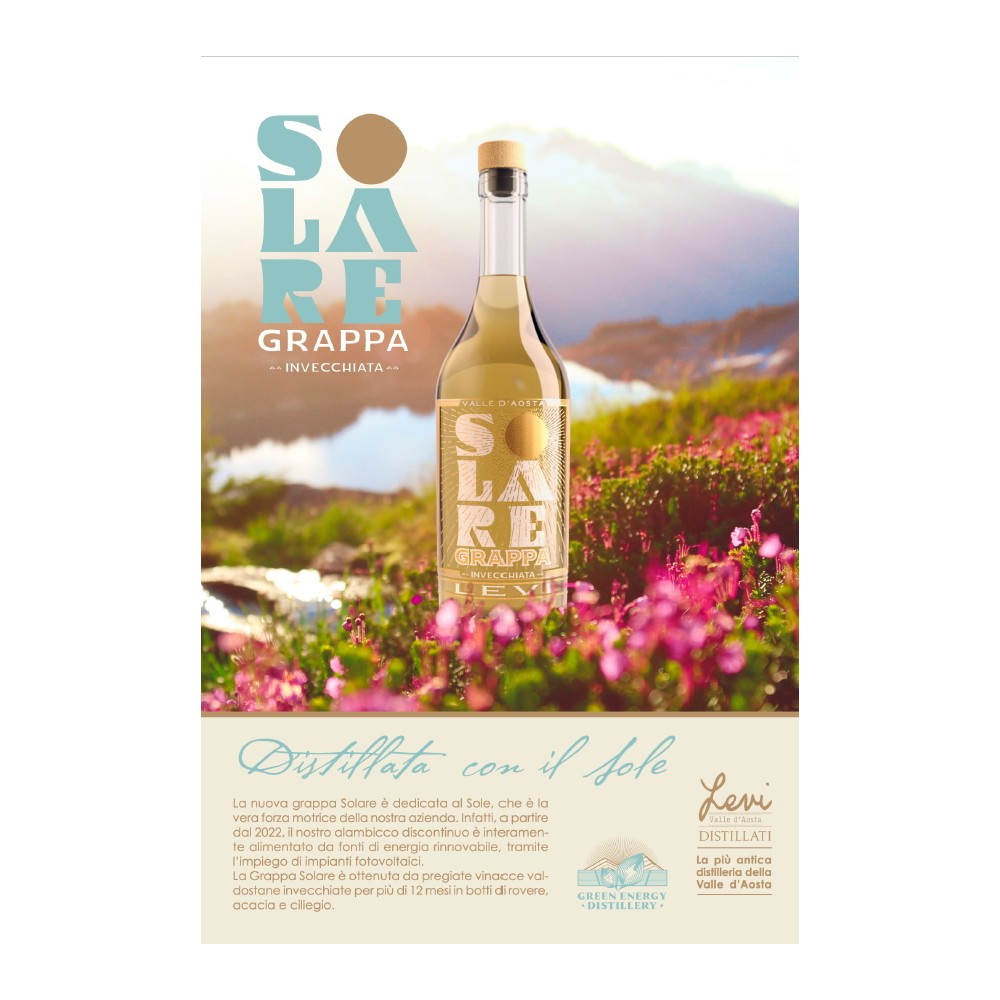 Grappa vieillie SOLARE- Levi 70cl