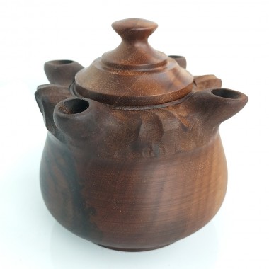 Coppa mignon 4 Becchi in pregiato legno di noce