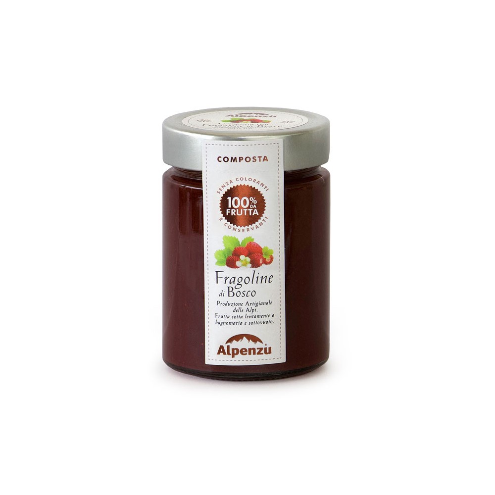 Compote avec fraises de bois 100% fruit 350 g
