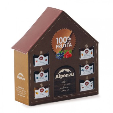 CASETTA CON 6 COMPOSTE 100% DA FRUTTA 28 G. (168g totale)