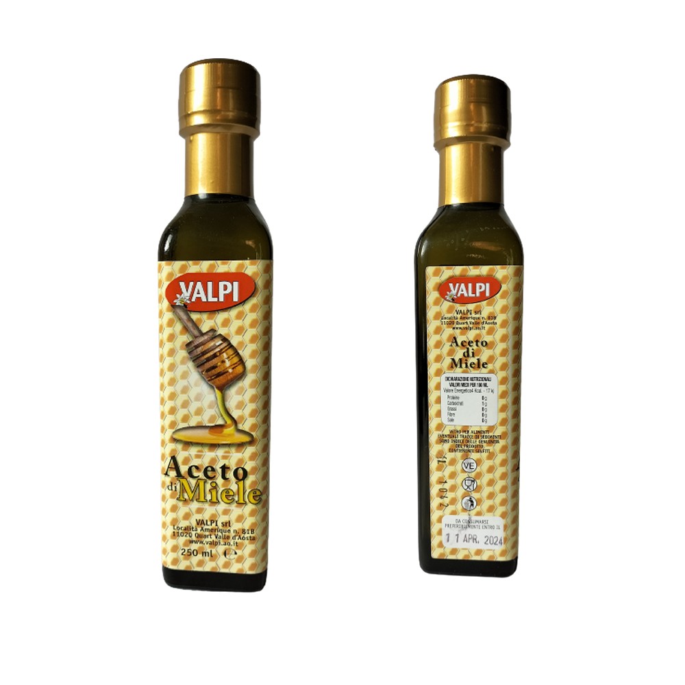 Aceto di MIELE 250 ml Valle d'Aosta