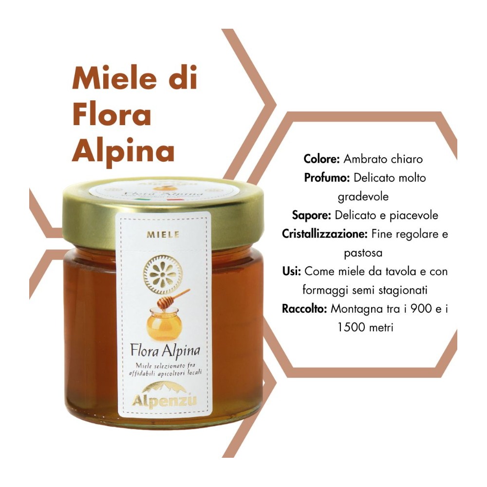 MIELE DI FLORA ALPINA 100% ITALIANO 750 g