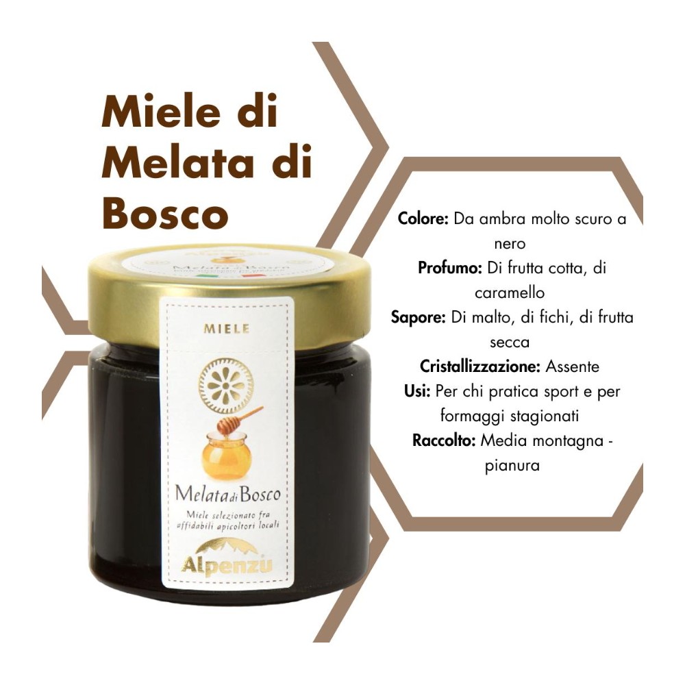 MIELE DI MELATA DI BOSCO 100% ITALIANO 300 g