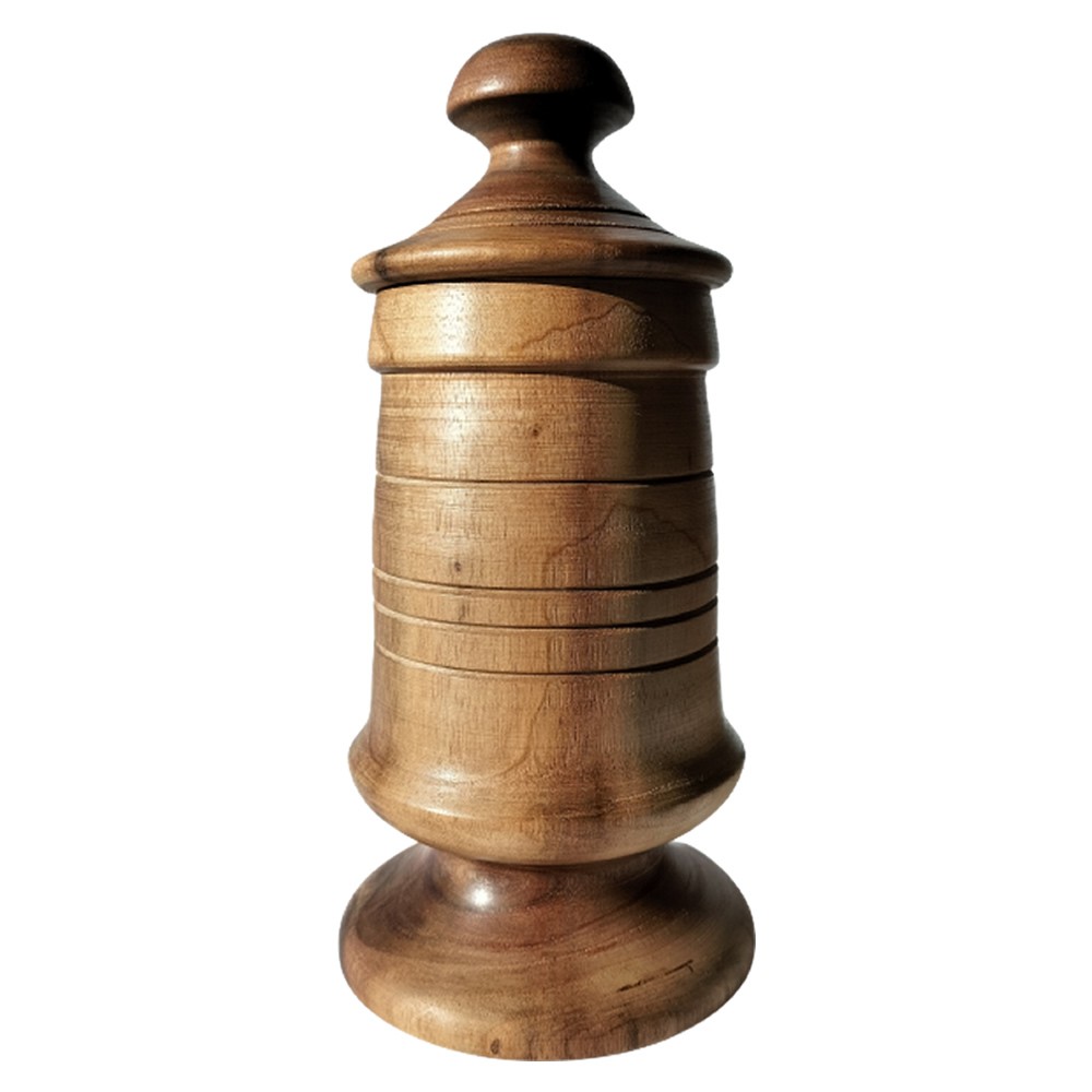 Grolla valdostana liscia in noce 24 cm - (pezzo unico)