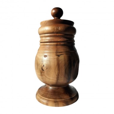 Grolla valdostana liscia in noce 26 cm - (pezzo unico)