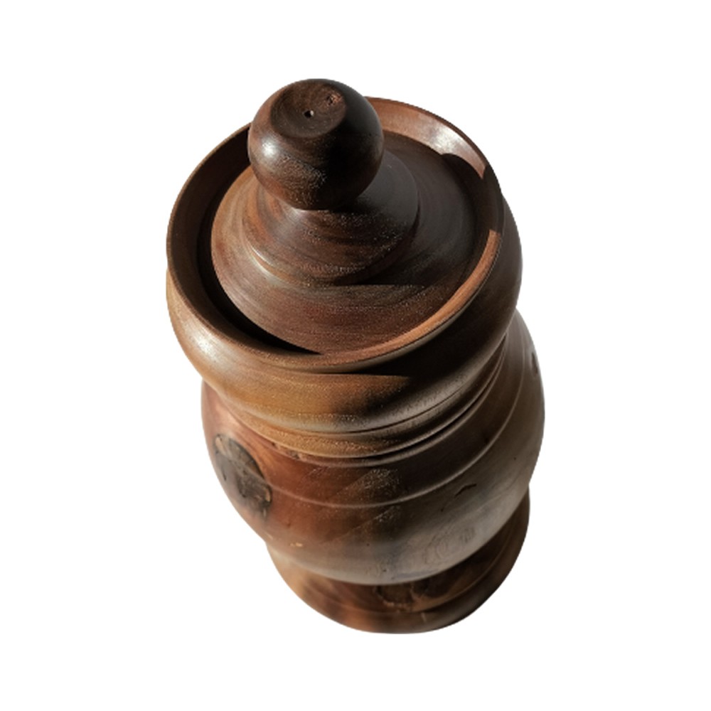 Grolla valdostana liscia in noce 26 cm - (pezzo unico)