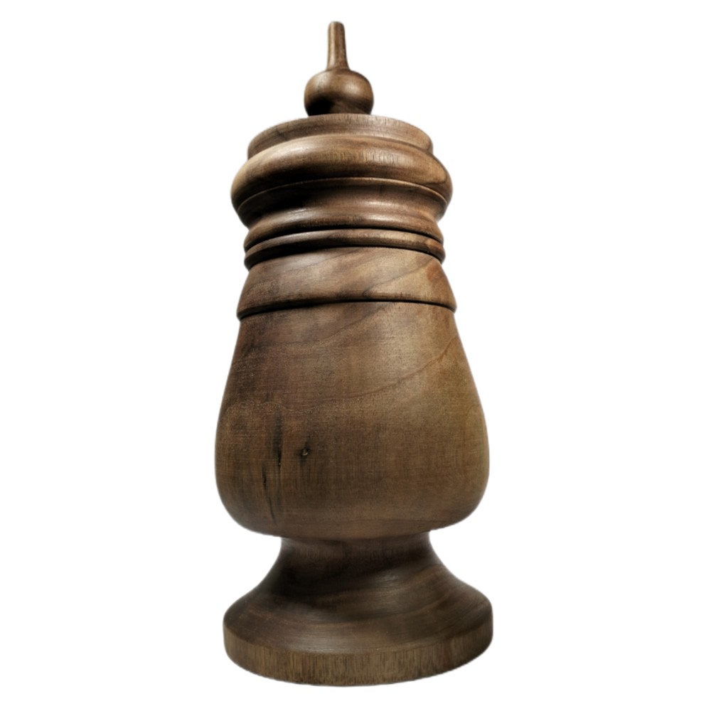 Grolla lisse en noix de la Vallée d'Aoste 30 cm - (pièce unique)