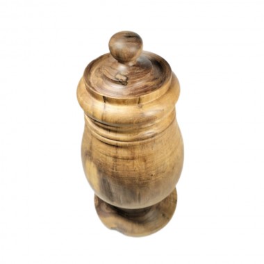 Grolla valdostana liscia in noce 29 cm - (pezzo unico)