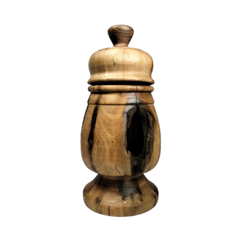 Grolla lisse en noix de la Vallée d'Aoste 21 cm - (pièce unique)