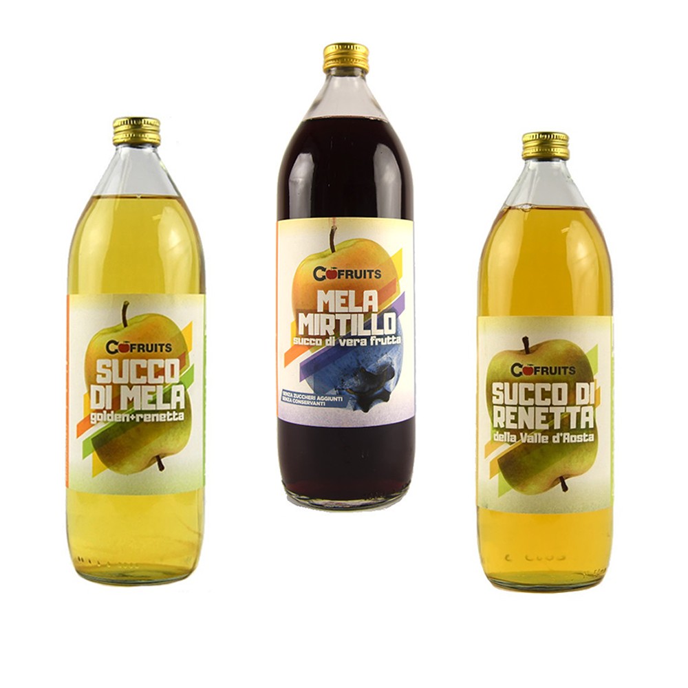 Succo di Mela confezione 3 bottiglie assortite