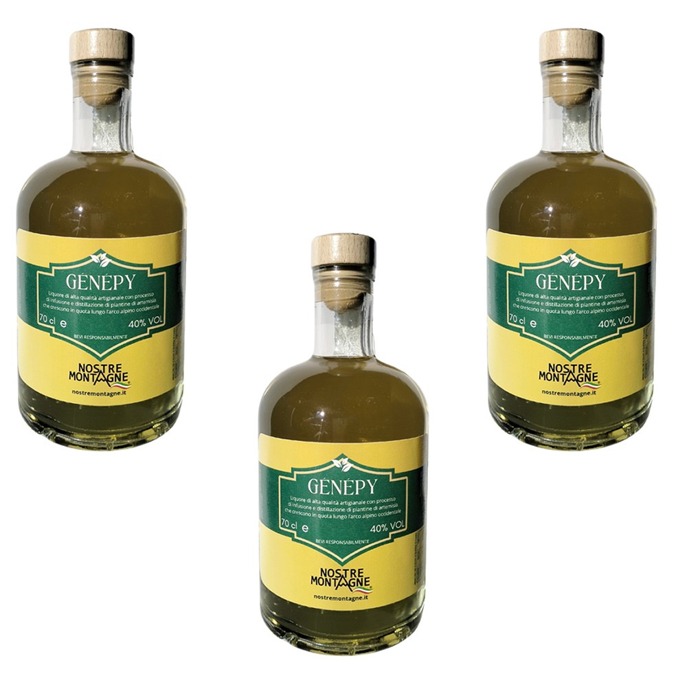 Genepy Nostre Montagne 70cl speciale 3 bottiglie