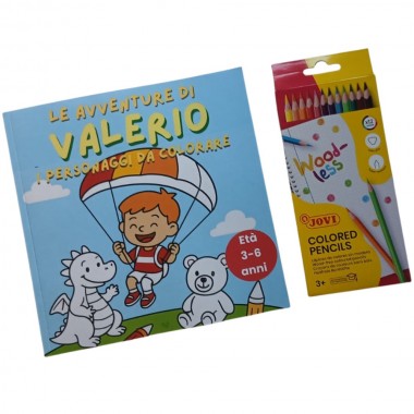 Le avventure di Valerio con 12 matite – I personaggi da colorare