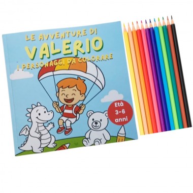 Le avventure di Valerio con 12 matite – I personaggi da colorare