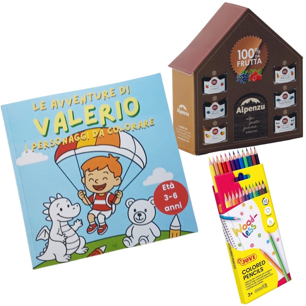 Le avventure di Valerio con 12 matite e marmellate – I personaggi da colorare