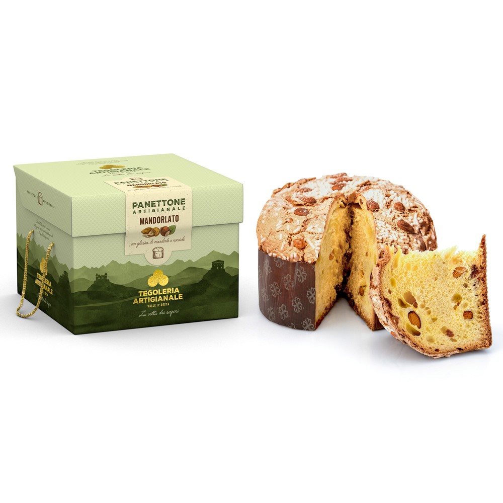 Artisanal almond panettone 750 gr