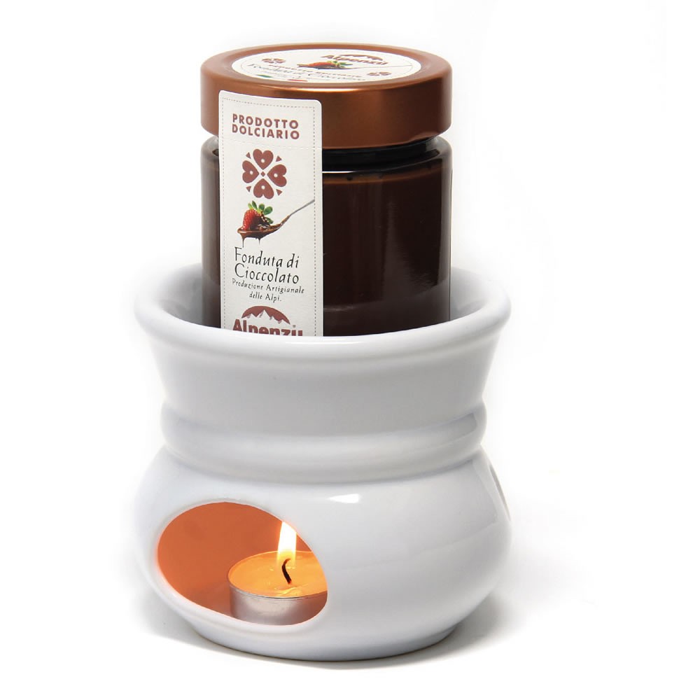 Fornelletto bianco con fonduta di cioccolato 260gr