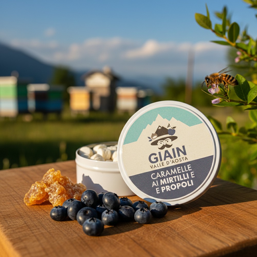CARAMELLE PROPOLI E MIRTILLO 40G