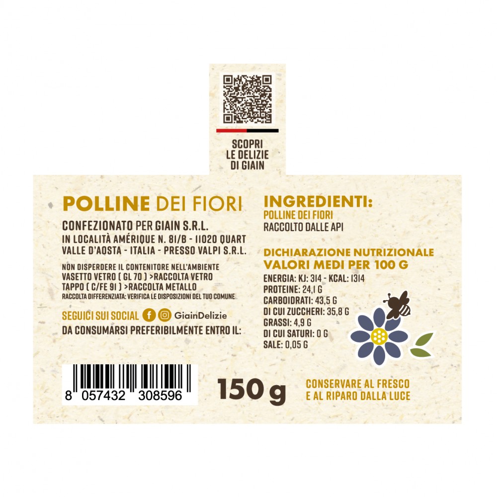 POLLEN DE FLEURS 250 G